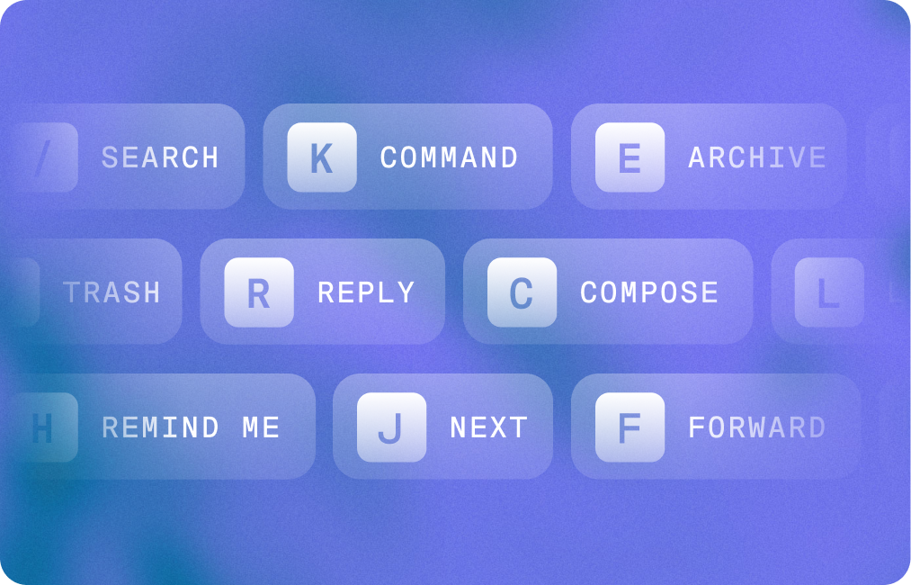 Superhuman Mail shortcuts