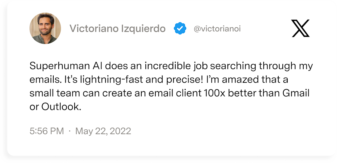 Victoriano Izquierdo _ Superhuman AI _ X post