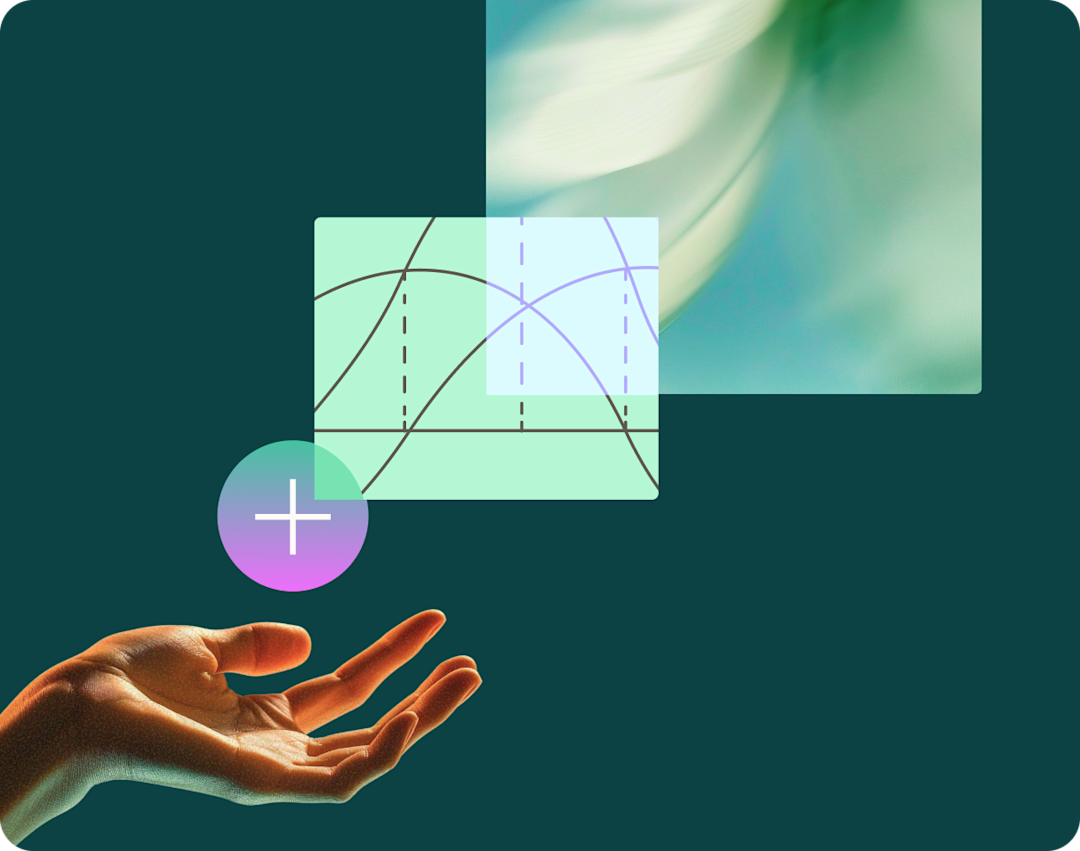 Hand holding plus sign