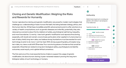 Image of Authorship feature in docs