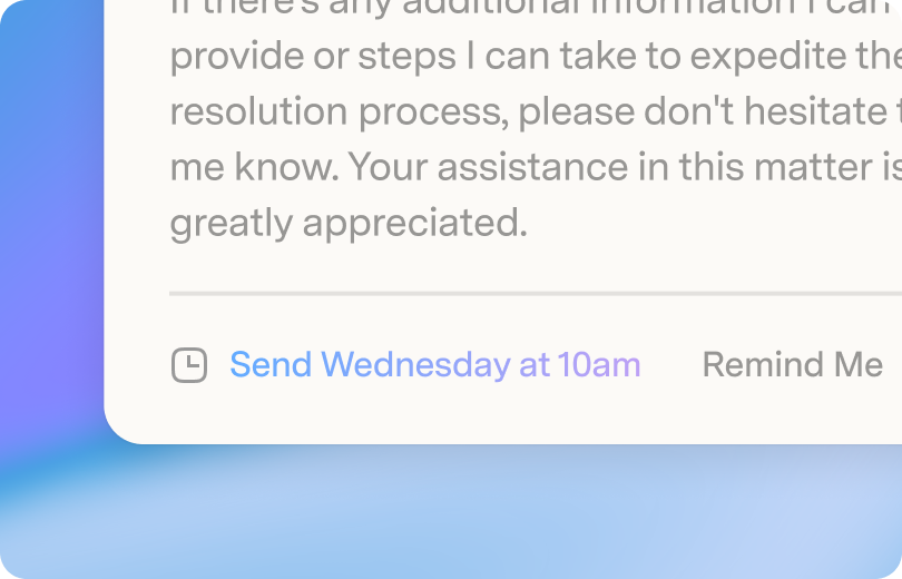 Superhuman Mail Send Later