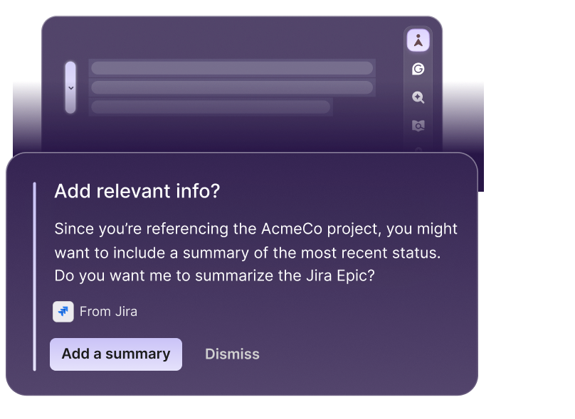 Go offering relevant info