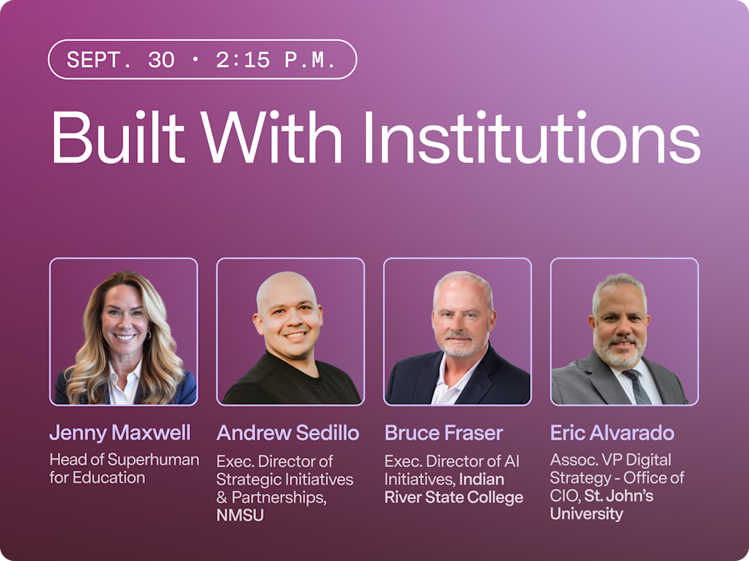Built With Institutions EDUCAUSE session