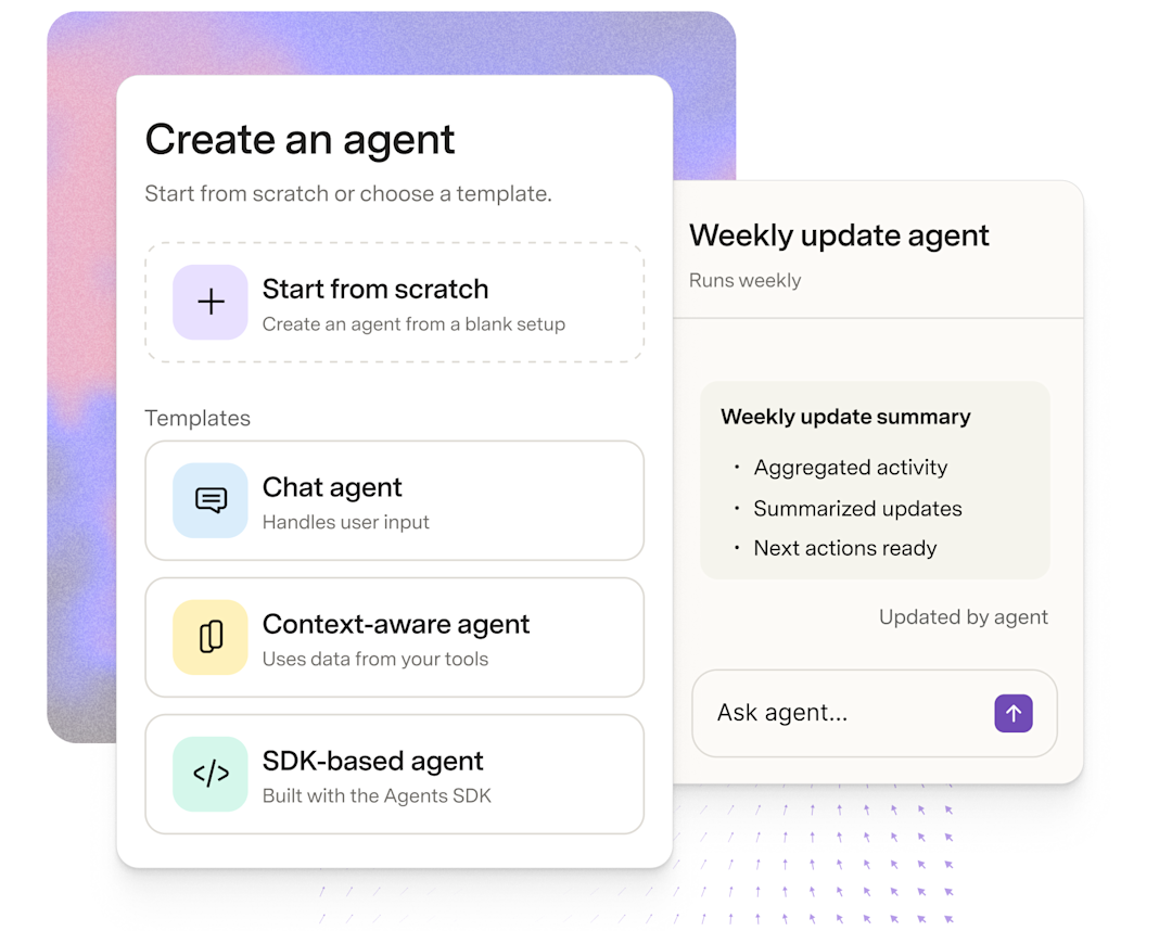 Creating a weekly update agent