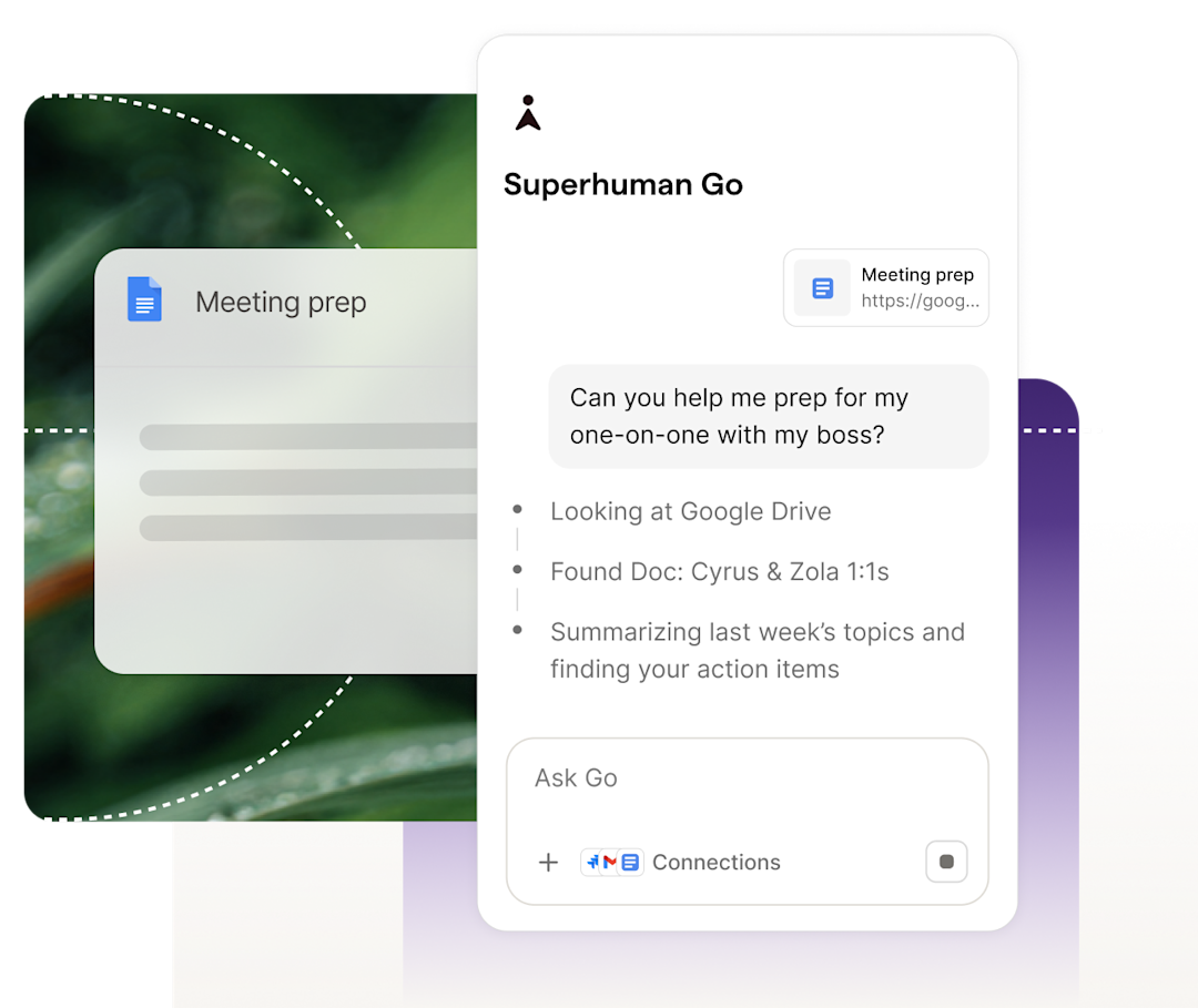 Go providing meeting prep