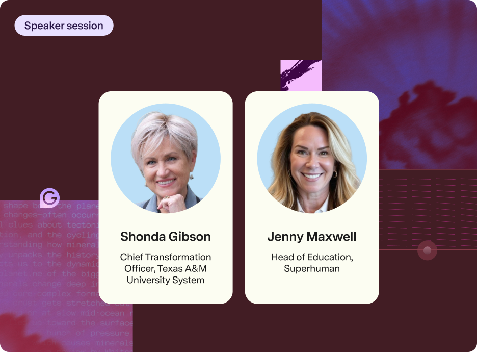 Headshots of the speakers in the session