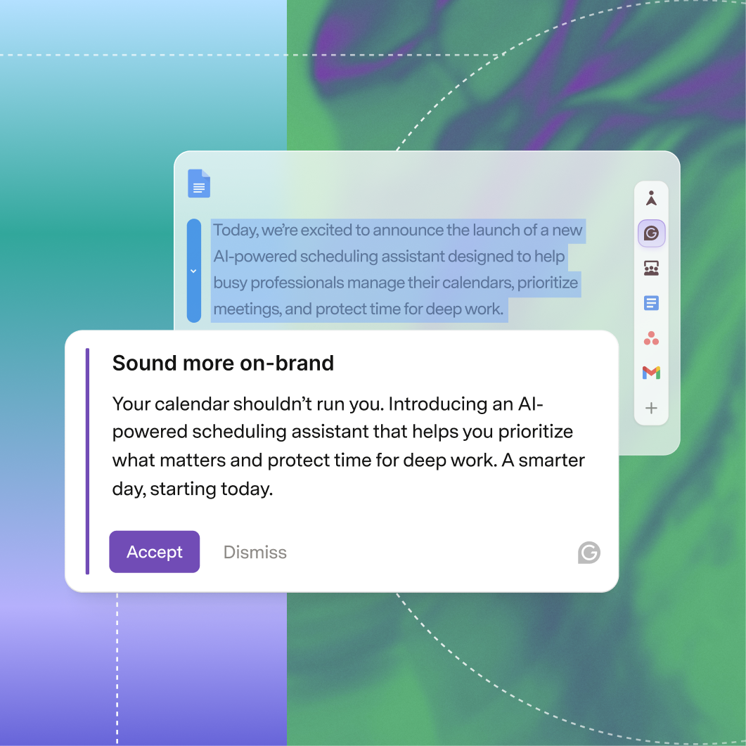 Superhuman agents helping people sound more on brand