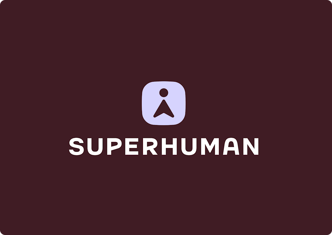 Superhuman logo _ heart background