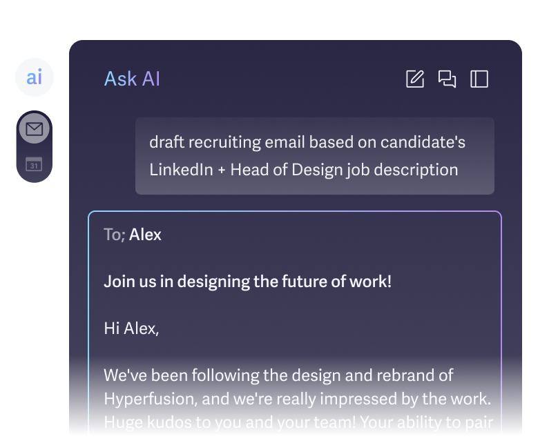 Superhuman Mail with the ask AI feature