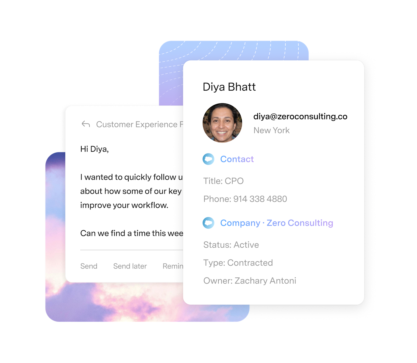 CRM context in Superhuman Mail