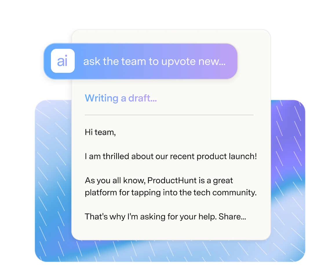 Superhuman Mail helping compose an email