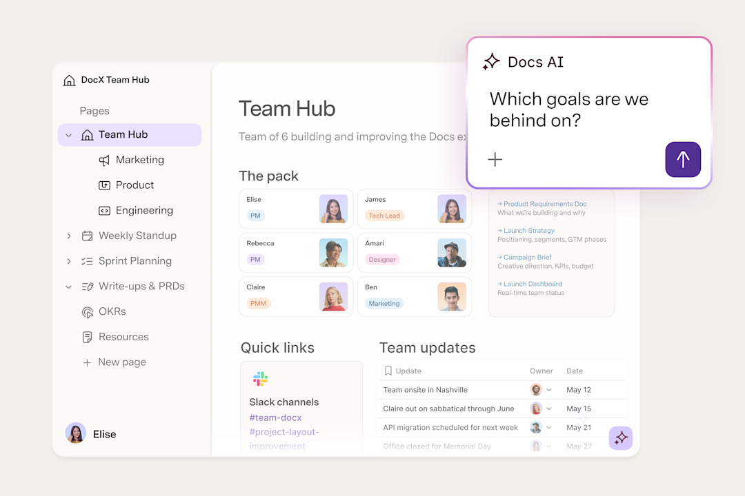 A collaborative Superhuman doc